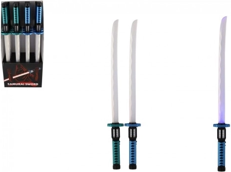 Épée Samurai en plastique lumineuse 73 cm