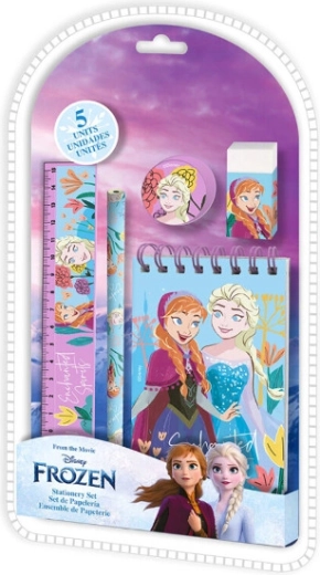 Set scolaire de fournitures d’écriture Frozen (La Reine des neiges) – 5 pièces