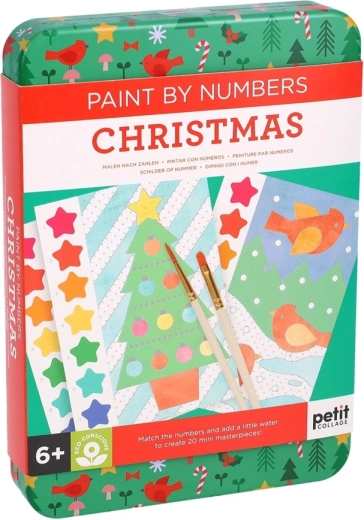 Petit Collage peinture par numéros Noël