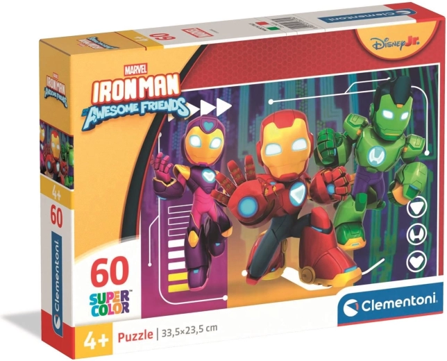 Puzzle Iron Man et des amis incroyables 60 pièces CLEMENTONI
