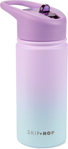 Skip Hop bouteille en acier inoxydable avec paille Wander ombré violet 450 ml