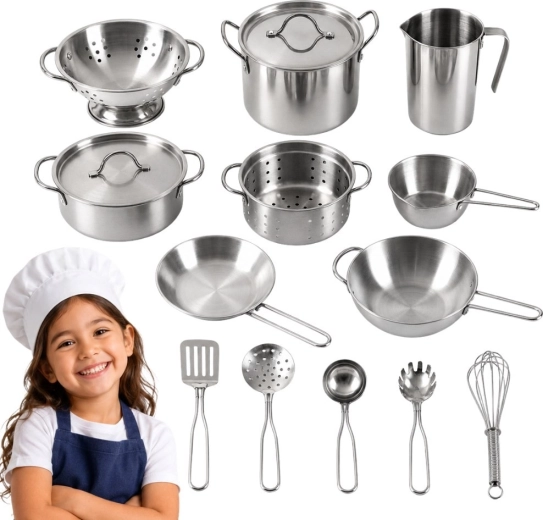 Accessoires de cuisine en acier inoxydable Classic World EDU