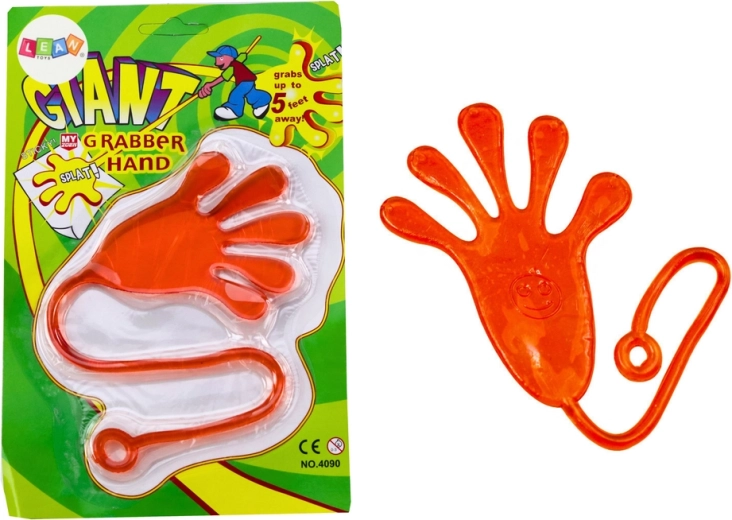 Poignée collante Slime flexible orange