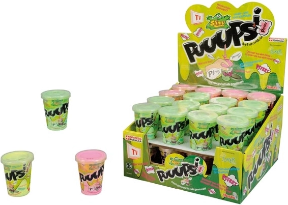 Slime péteur en pot 80 g – 3 couleurs
