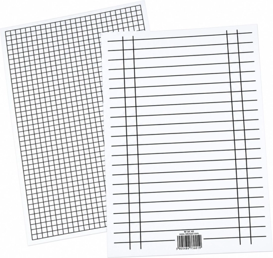 Guide-lignes scolaire A5 ligné/carreaux Interdruk - 1 pièce