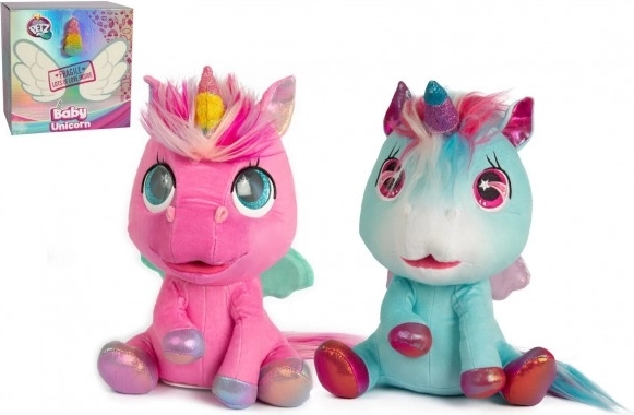 Mon bébé licorne interactif – peluche magique avec croissance de la corne et accessoires