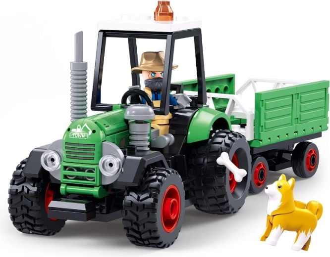 Sluban Metropolis tracteur avec remorque