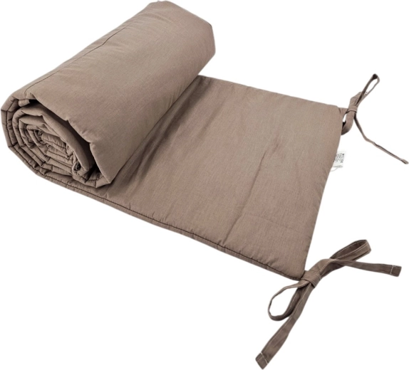 Tour de lit en coton EKO rose foncé 360 cm