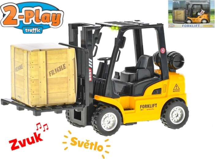 Chariot élévateur 2-Play Traffic 14 cm avec lumière et son