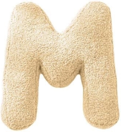 Mealini lettre en peluche M crème - 1 pièce