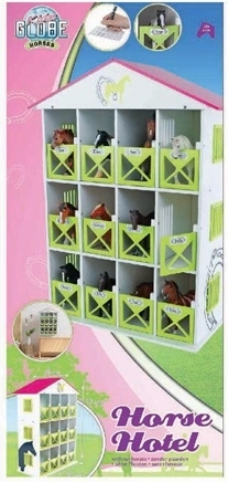 Écurie en bois pour chevaux avec 12 boxes 1:24