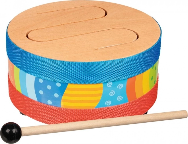 Tambour avec membrane en bois