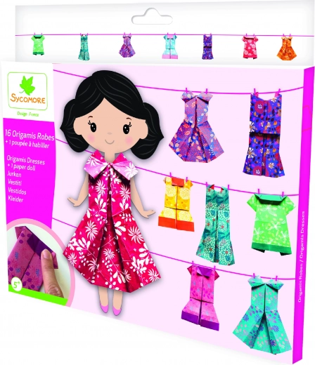 Pockets origami tenues pour poupée en papier