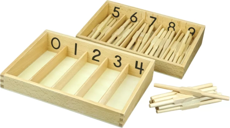 Boîte avec fuseaux