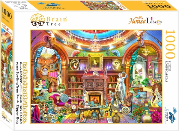 Puzzle Brain Tree Bibliothèque à domicile 1000 pièces