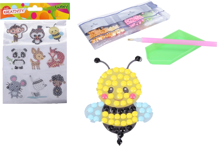 Kit créatif d'autocollants diamantés avec des animaux
