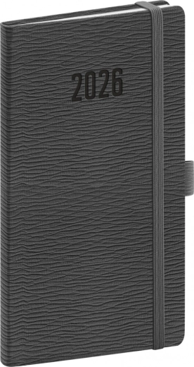 Agenda de poche Rivoli 2026 gris