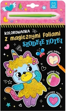 Coloriage avec feuilles magiques – Petits chats mignons