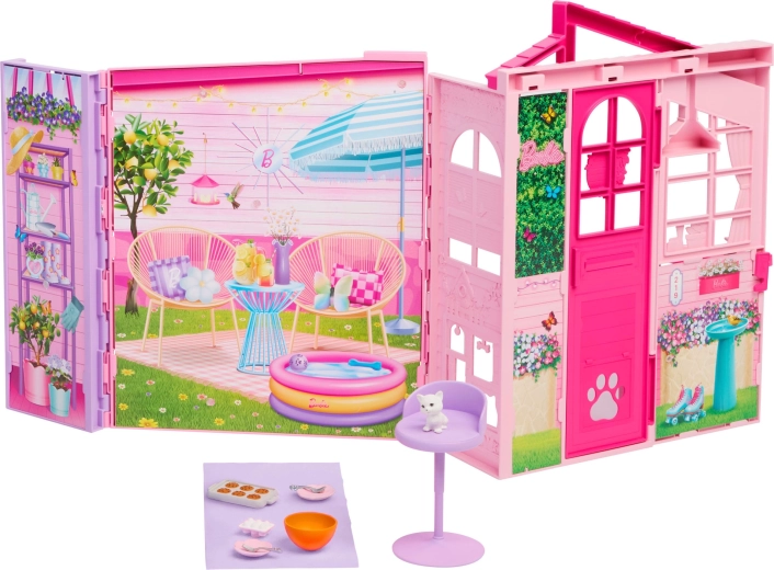 Mattel Barbie Dreamland maison de poupées de week-end pliable avec accessoires