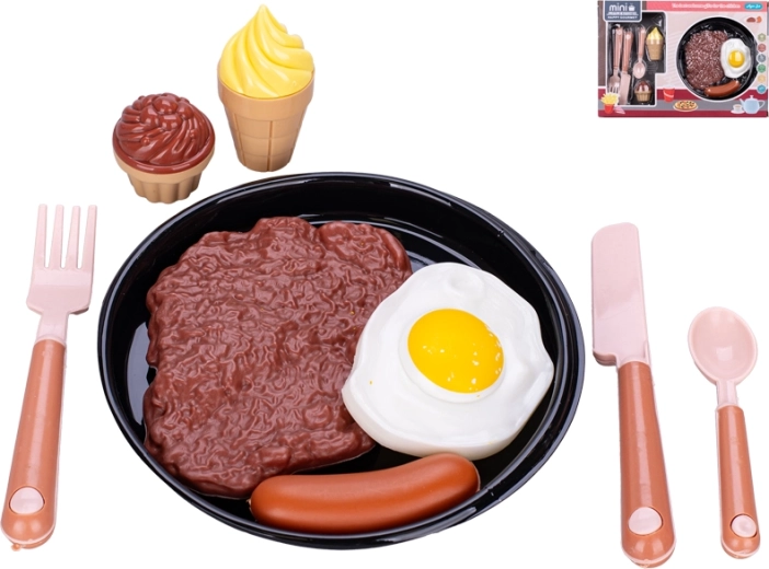 Set de vaisselle pour enfants avec assiette, 9 pièces