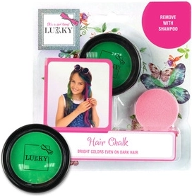 Lukky craie pour cheveux avec applicateur vert