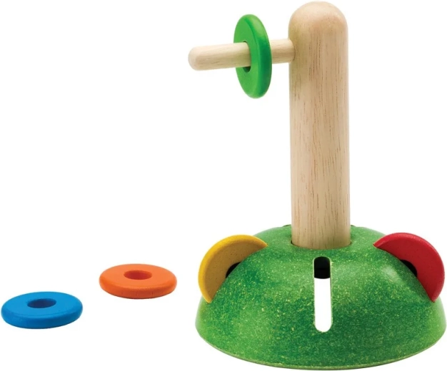 PlanToys enfilage horizontal d’anneaux