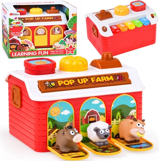 Ferme éducative interactive avec piano et petits animaux