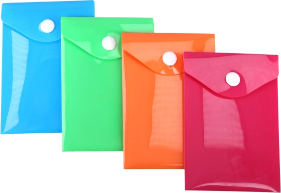 Pochette avec bouton-pression 11,5 × 8 cm