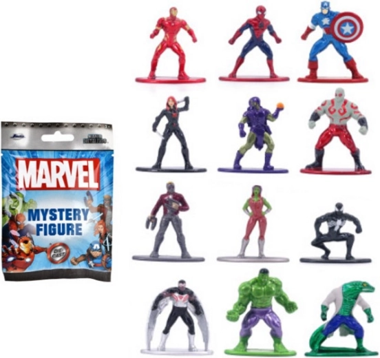 Mini figurine métallique Jada MARVEL 4 cm – sachet mystère