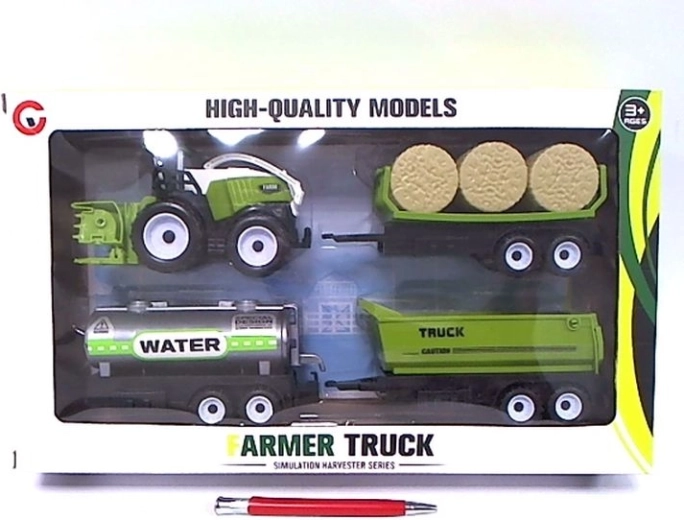 Tracteur avec remorques – ensemble de véhicule ферme pour enfants