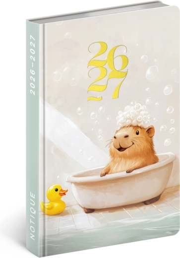 Agenda Notique 18 mois Petito Capybara 2026/2027, 11 × 16 cm