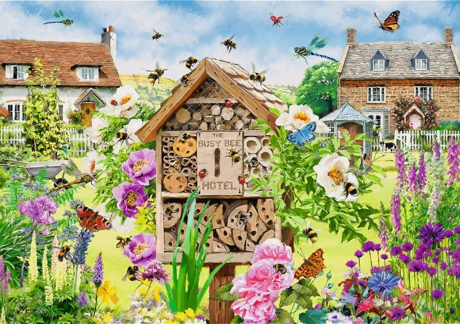 Puzzle TREFL Premium Plus Tea Time : maison pour abeilles 1000 pièces