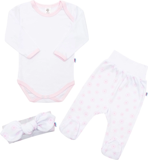 Ensemble pour bébé en coton New Baby Lili, 3 pièces