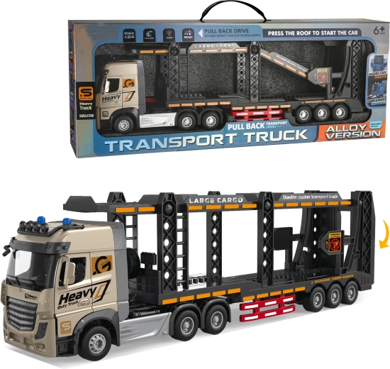 Camion en métal pour le transport de voitures 1:24
