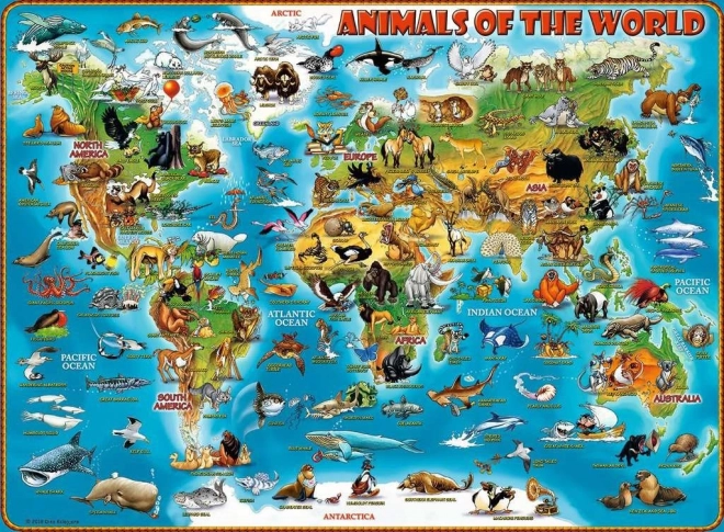 RAVENSBURGER Puzzle Animaux du monde XXL 300 pièces