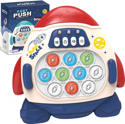 Woopie Pop It fusée électronique antistress et d’adresse – rouge