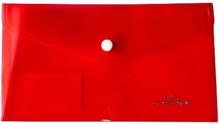 Chemises à bouton-pression DL transparentes rouges CONCORDE