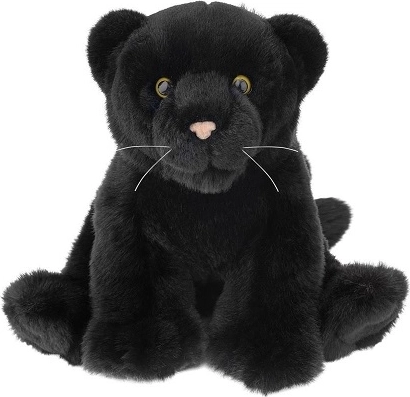 Panthère noire en peluche 25 cm