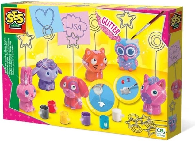 SES Creative – porte-messages en plâtre animaux