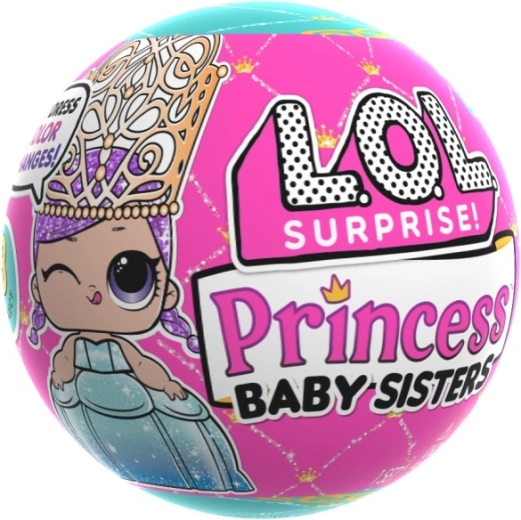 L.O.L. Surprise Princess Baby Sisters – poupée à changement de couleur (1 pc)