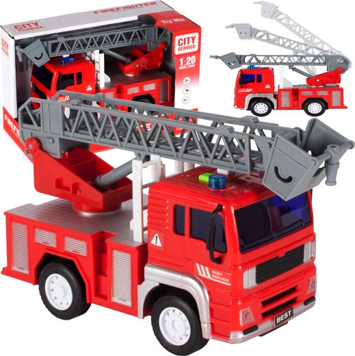 Camion de pompiers avec échelle télescopique 1:20