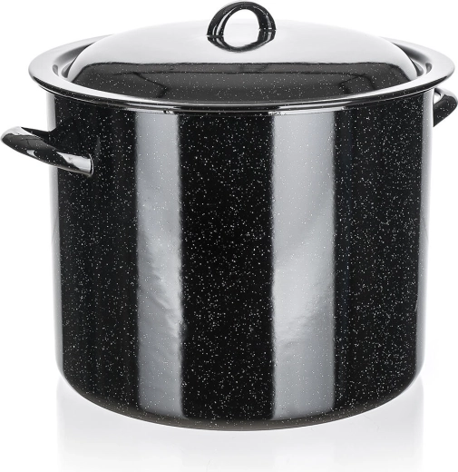 Marmite émaillée avec couvercle 30 cm, 17 l