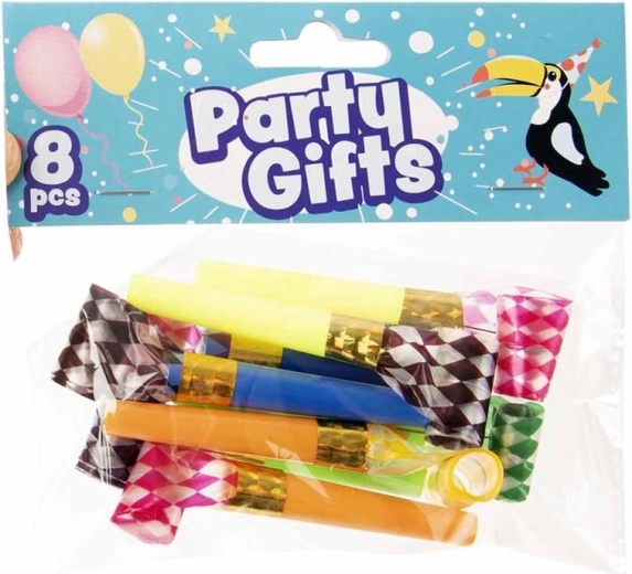Sans-gêne de fête (langues) 14 cm, assortiment de couleurs, 8 pcs