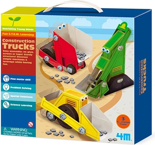 Kit de camions de chantier pour enfants 4+