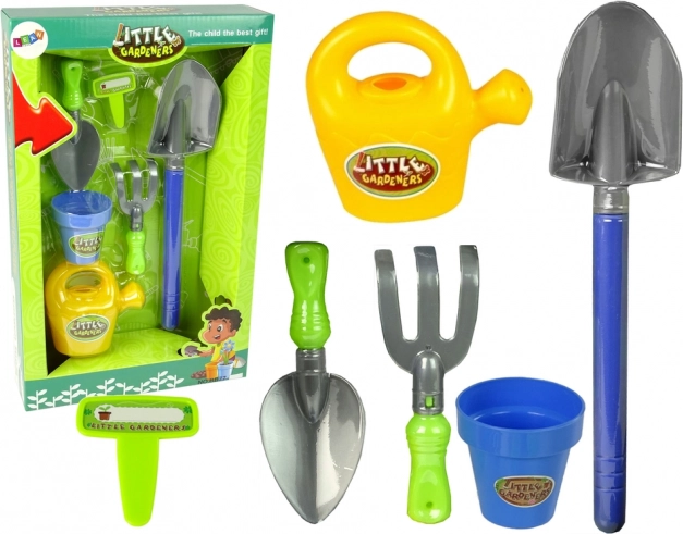 Set de jardin pour enfants avec seau, pelle et arrosoir