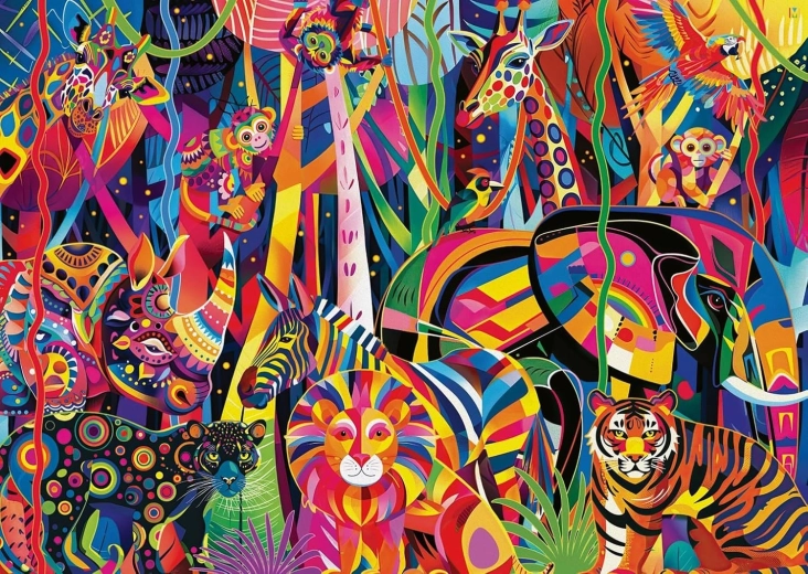 Ravensburger puzzle Jungle colorée XXL 500 pièces