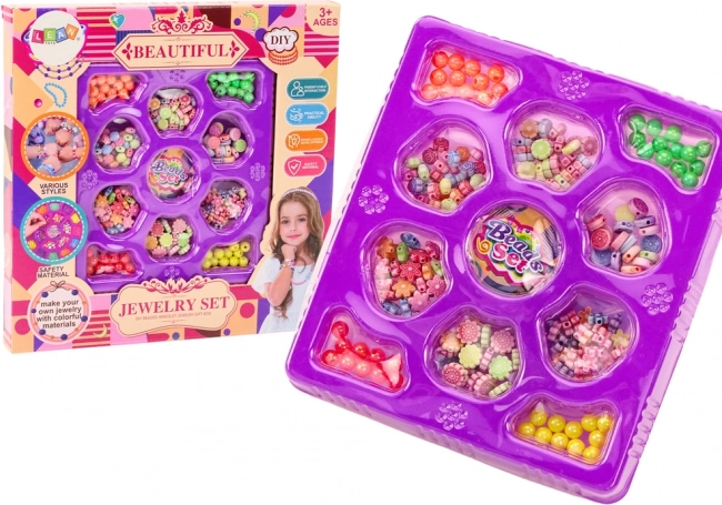 Perles pour la fabrication de bijoux DIY Set créatif Pendentifs floraux