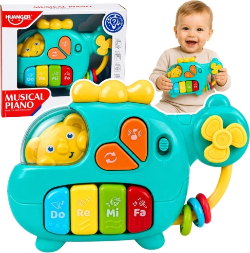Hélicoptère musical avec petit piano pour tout-petits