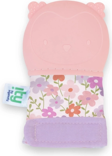 Ingenuity anneau de dentition avec moufle chouette Nally rose sans BPA 3 mois+