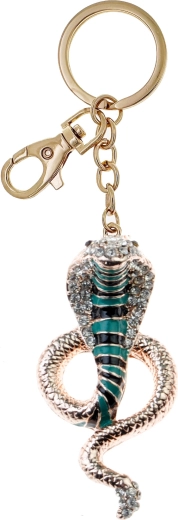 Porte-clés serpent doré